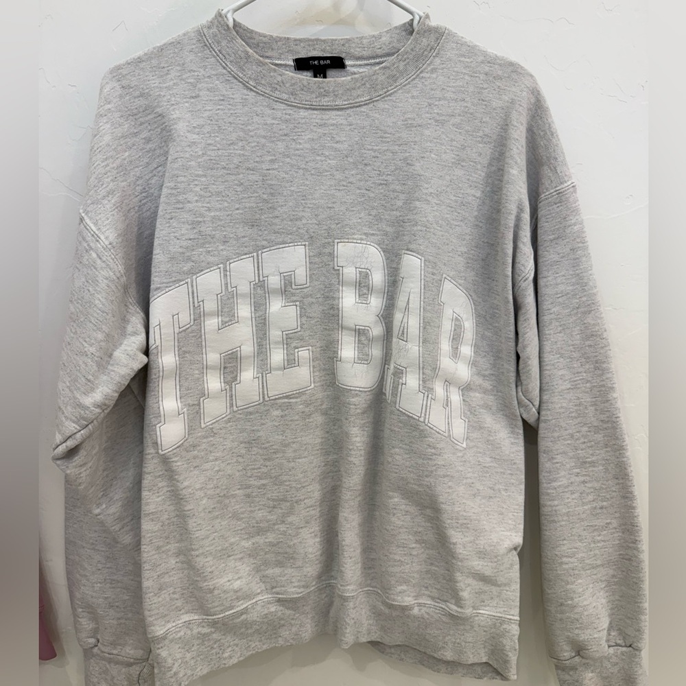 The Bar Light Gray Logo Sweatshirt